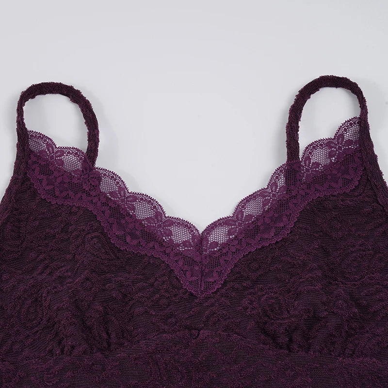 Y2K Lace Scalloped Top