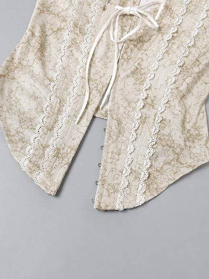 Y2K Lace & Tie Top
