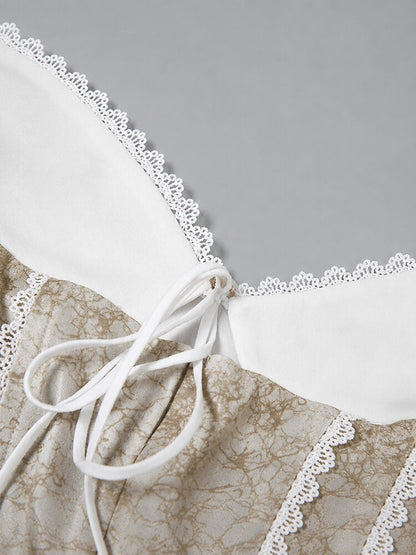 Y2K Lace & Tie Top
