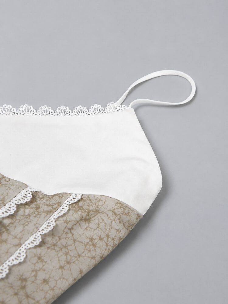 Y2K Lace & Tie Top