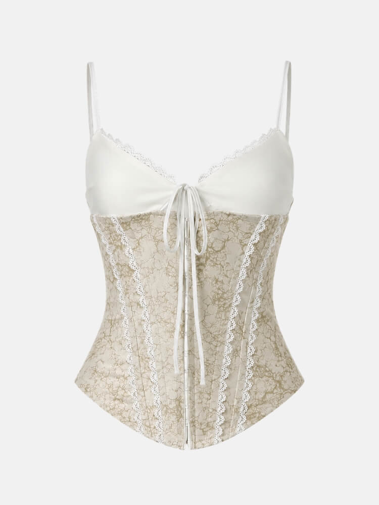 Y2K Lace & Tie Top
