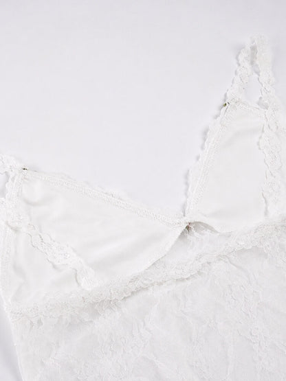 Y2K Lace Top & Shorts Set