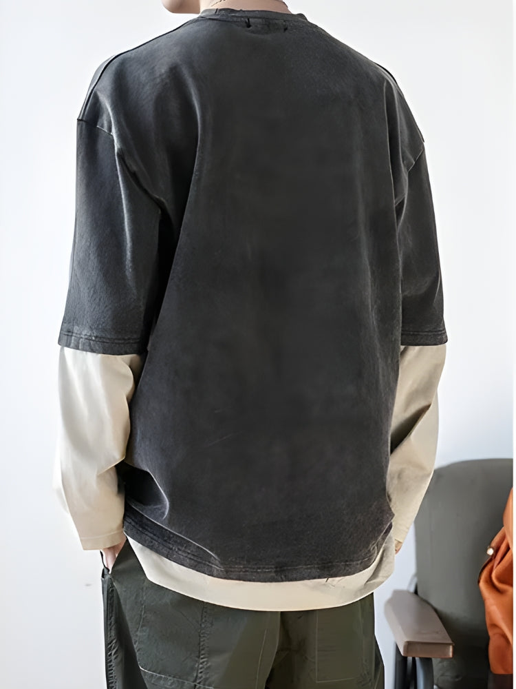 Y2K Layered Sleeve Sweatshirt