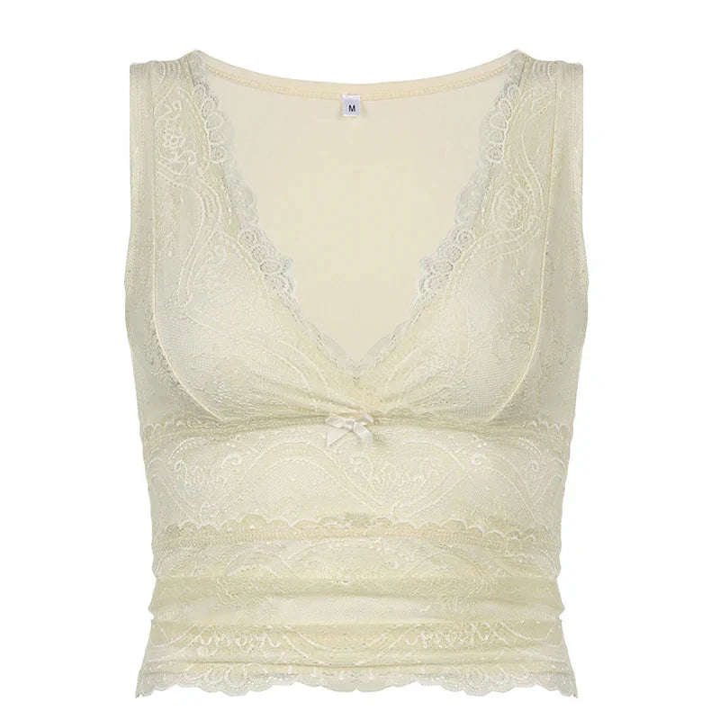Lemonade Lace Crop Top