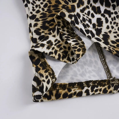 Y2K Leopard Faux Fur Top