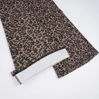 Y2K Leopard Flare Pants