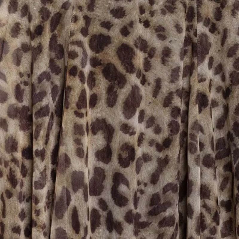 Y2K Leopard Lace Up Mini Dress