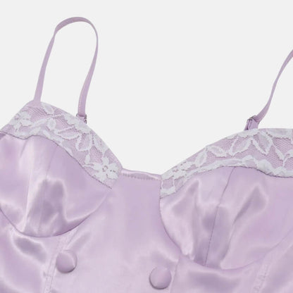 Y2K Lilac Corset Top