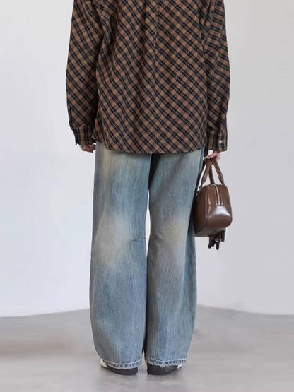 Y2K Loose Fit Distressed Jeans