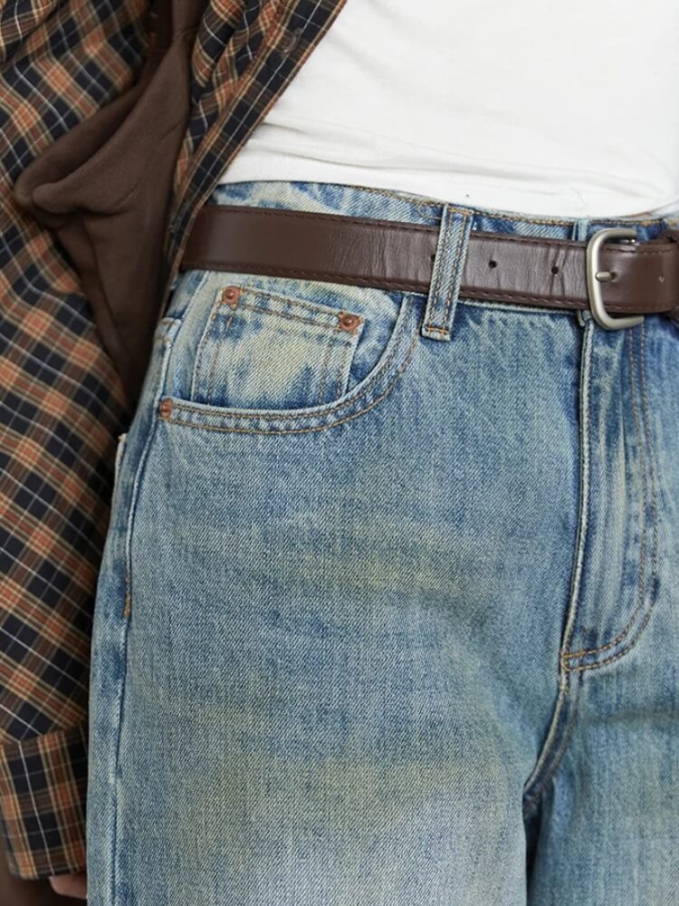 Y2K Loose Fit Distressed Jeans