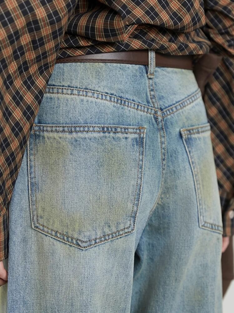 Y2K Loose Fit Distressed Jeans