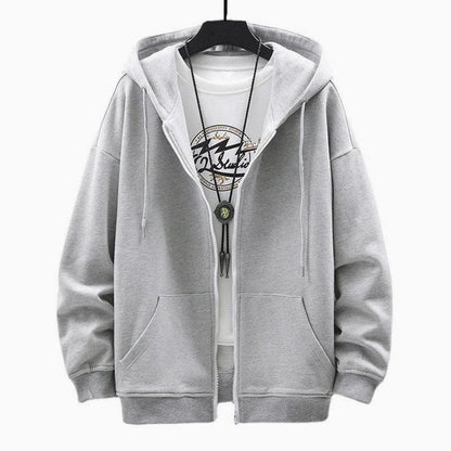 Y2K Men Zip-Up Hoodie