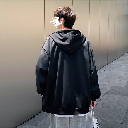 Y2K Men Zip-Up Hoodie