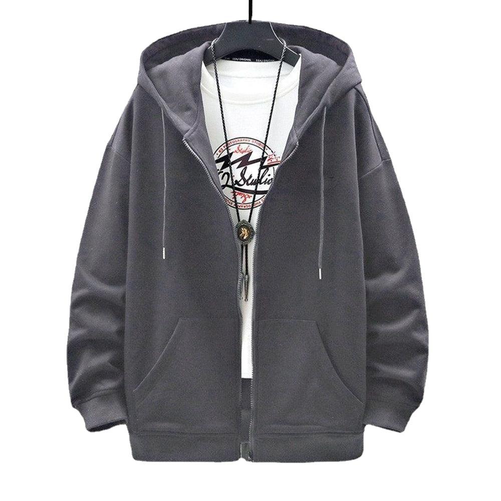 Y2K Men Zip-Up Hoodie