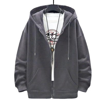 Y2K Men Zip-Up Hoodie