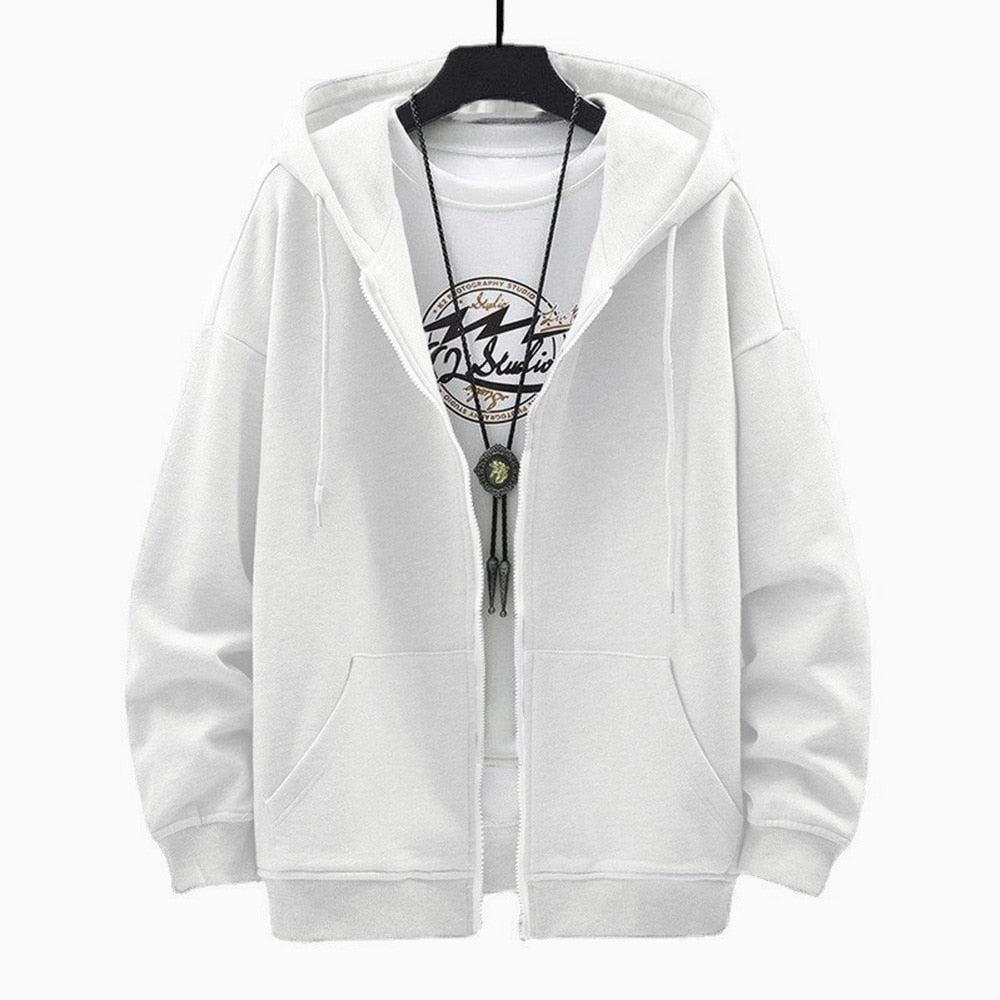 Y2K Men Zip-Up Hoodie
