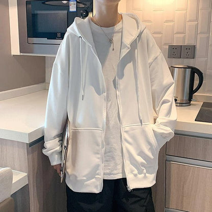 Y2K Men Zip-Up Hoodie