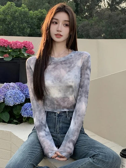 Y2K Mesh Cloud Top