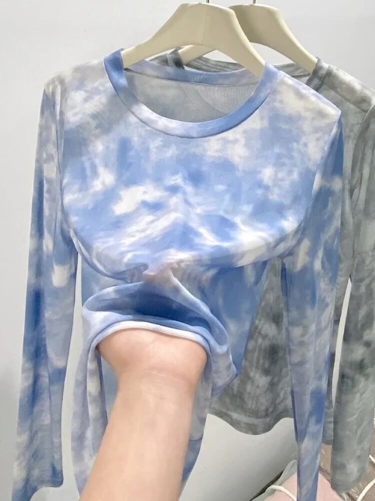 Y2K Mesh Cloud Top