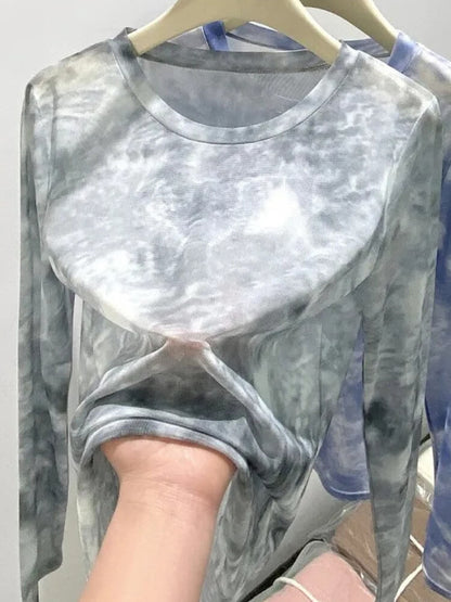 Y2K Mesh Cloud Top
