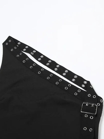 Y2K Metal Trim Top & Shorts Set