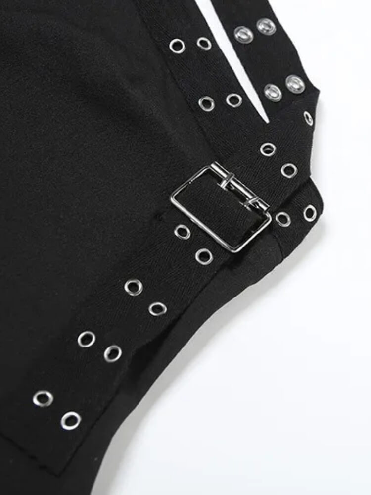 Y2K Metal Trim Top & Shorts Set