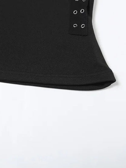 Y2K Metal Trim Top & Shorts Set