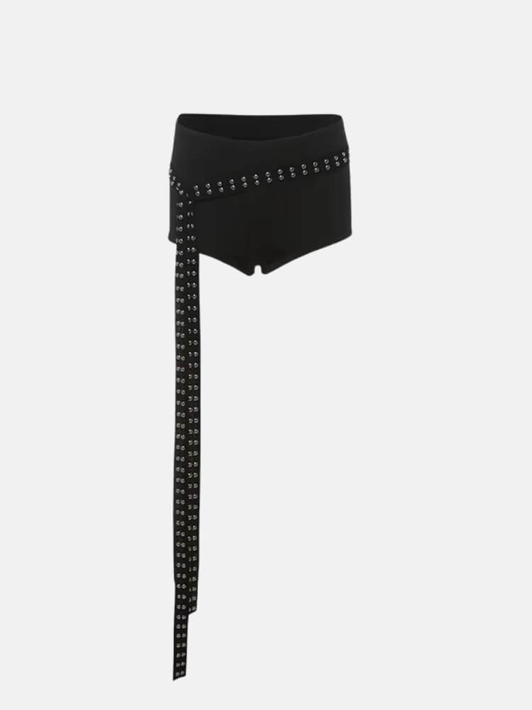 Y2K Metal Trim Top & Shorts Set