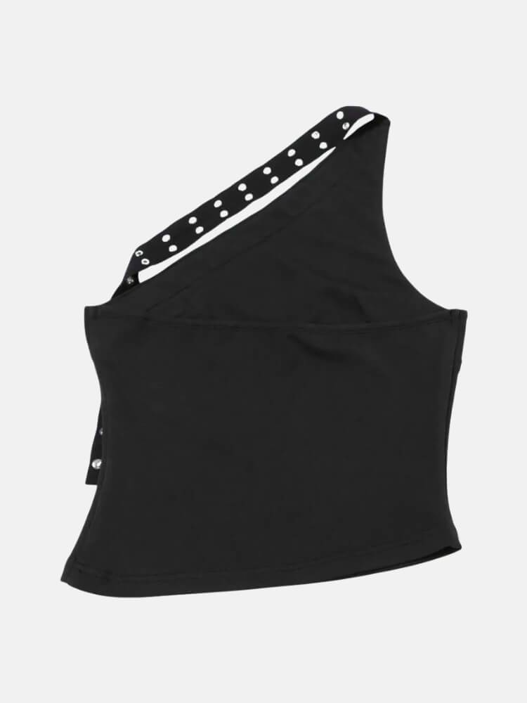 Y2K Metal Trim Top & Shorts Set