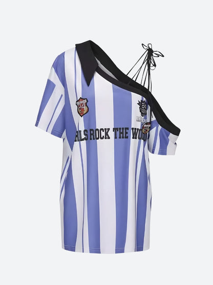 Y2K One Shoulder Jersey Top