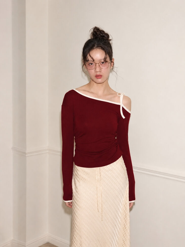 Y2K One Shoulder Top