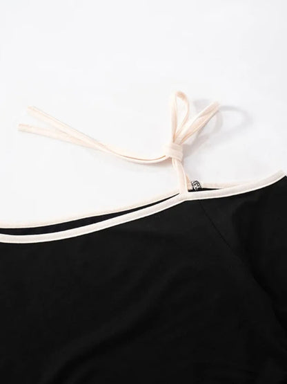 Y2K One Shoulder Top