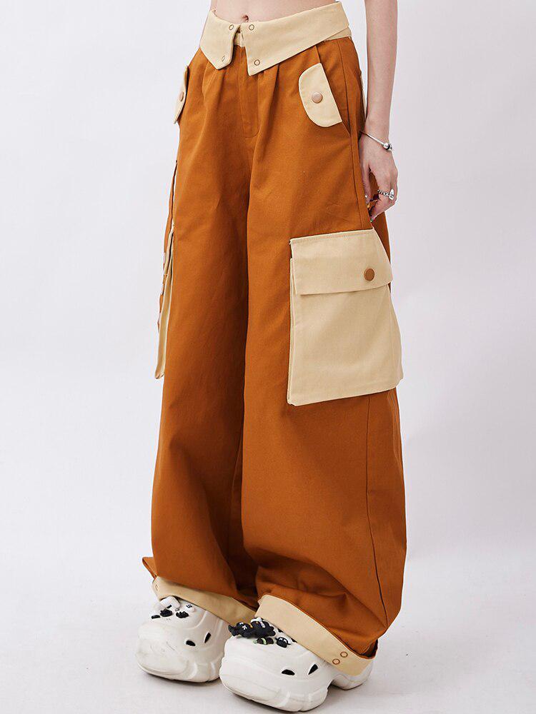Y2K Orange Cargo Pants