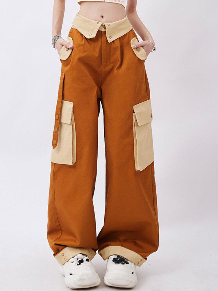 Y2K Orange Cargo Pants