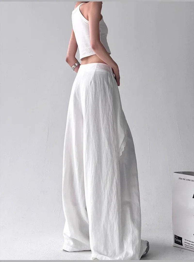 Y2K Overlay Wide Leg Pants
