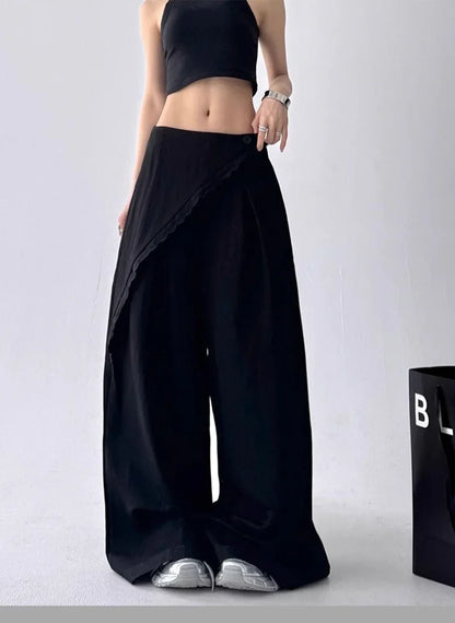 Y2K Overlay Wide Leg Pants