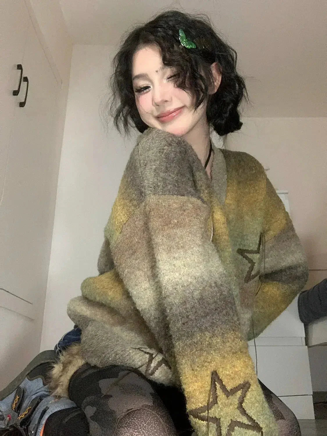 Y2K Oversized Cardigan