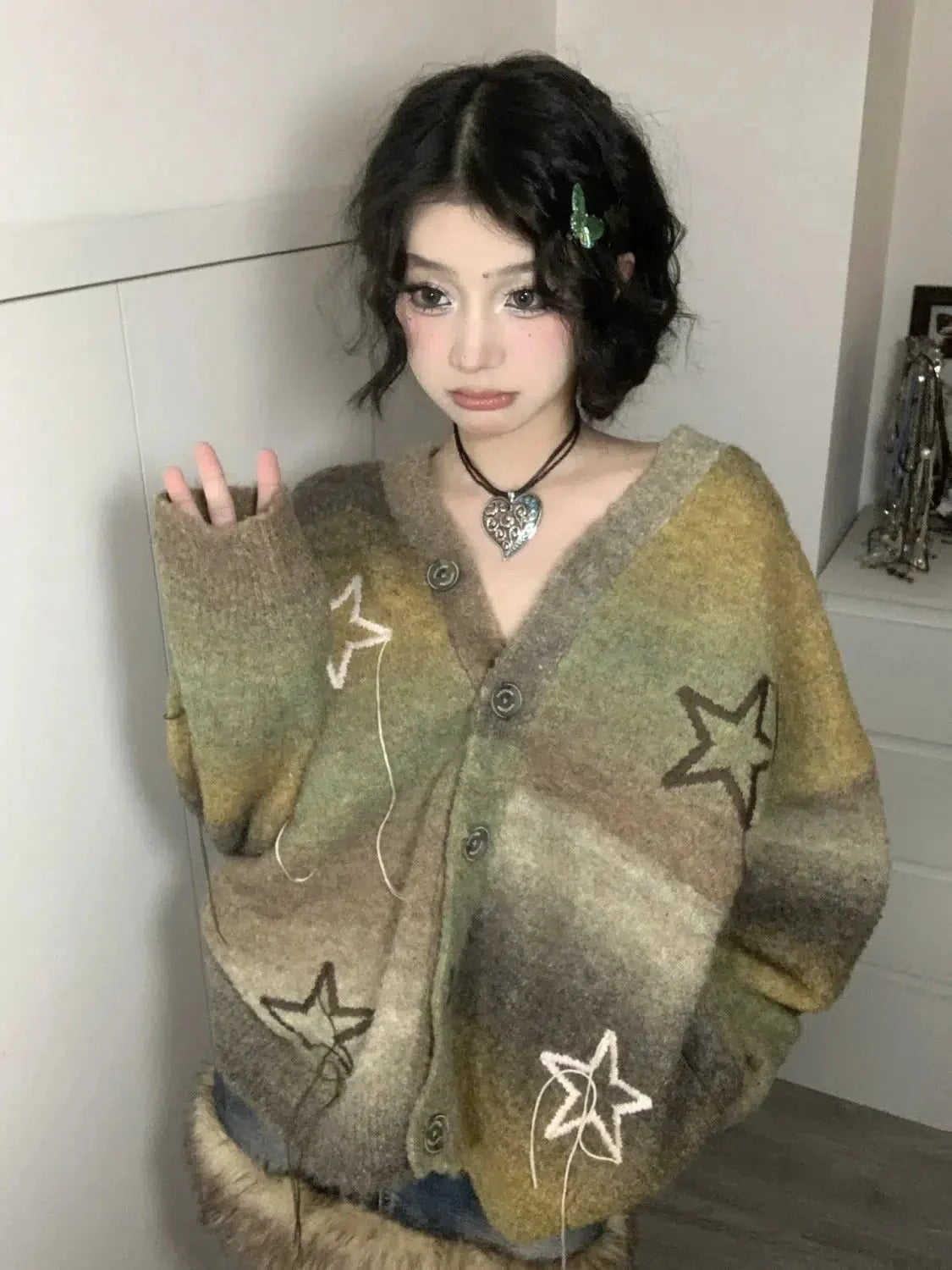 Y2K Oversized Cardigan