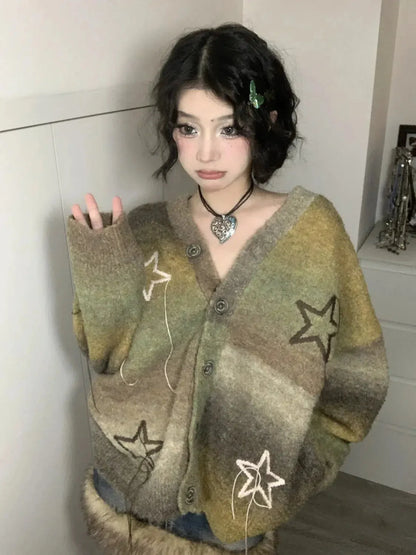 Y2K Oversized Cardigan