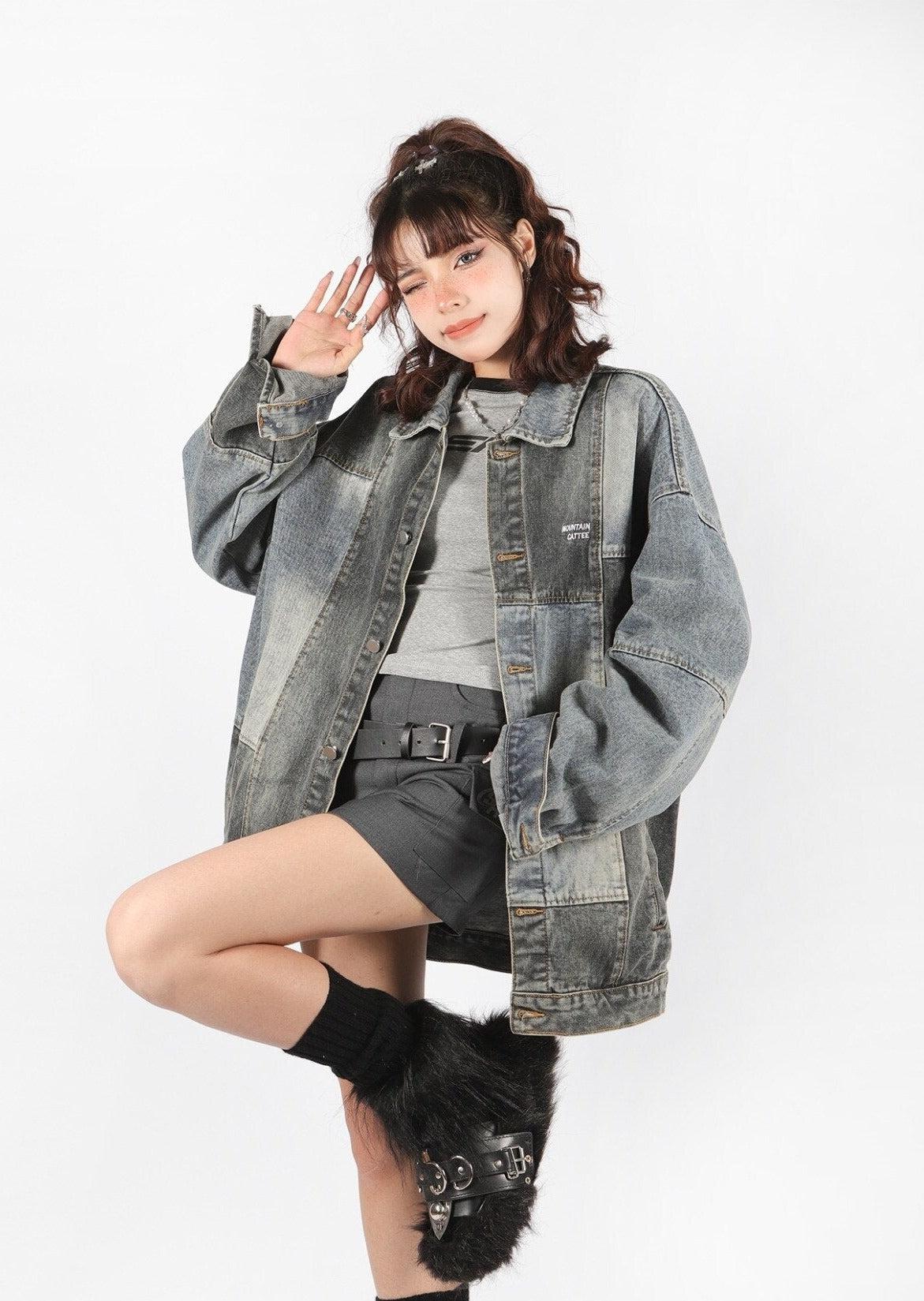 Y2K Oversized Denim Jacket