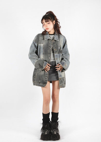 Y2K Oversized Denim Jacket