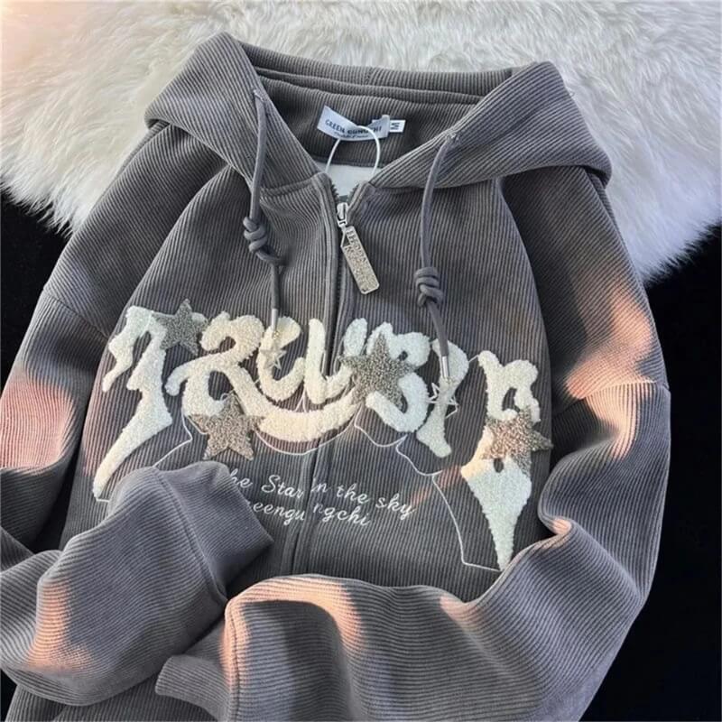Y2K Oversized Graphic Hoodie