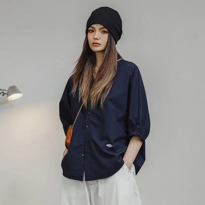 Y2K Oversized Puff Sleeve Shirt