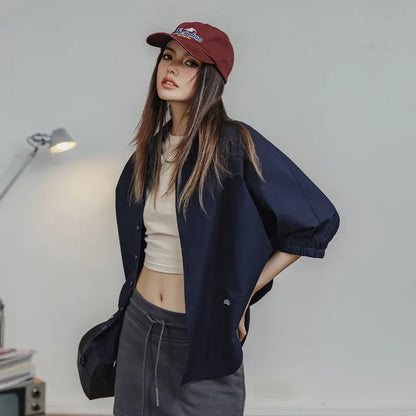 Y2K Oversized Puff Sleeve Shirt