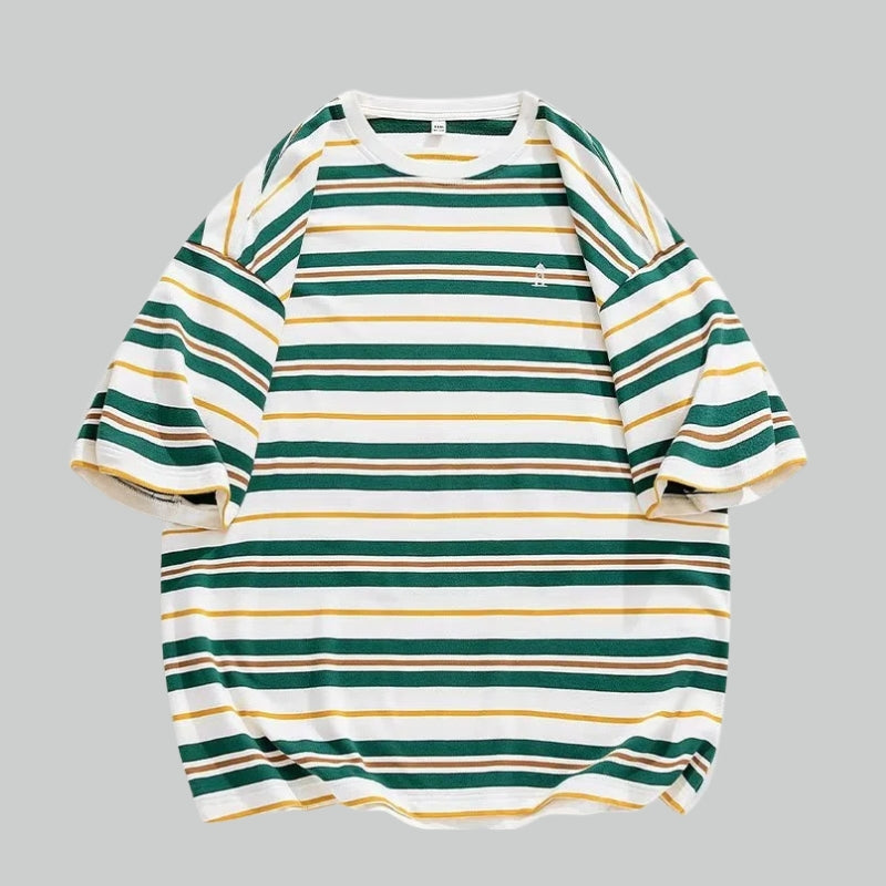 Y2K Oversized Striped Tee