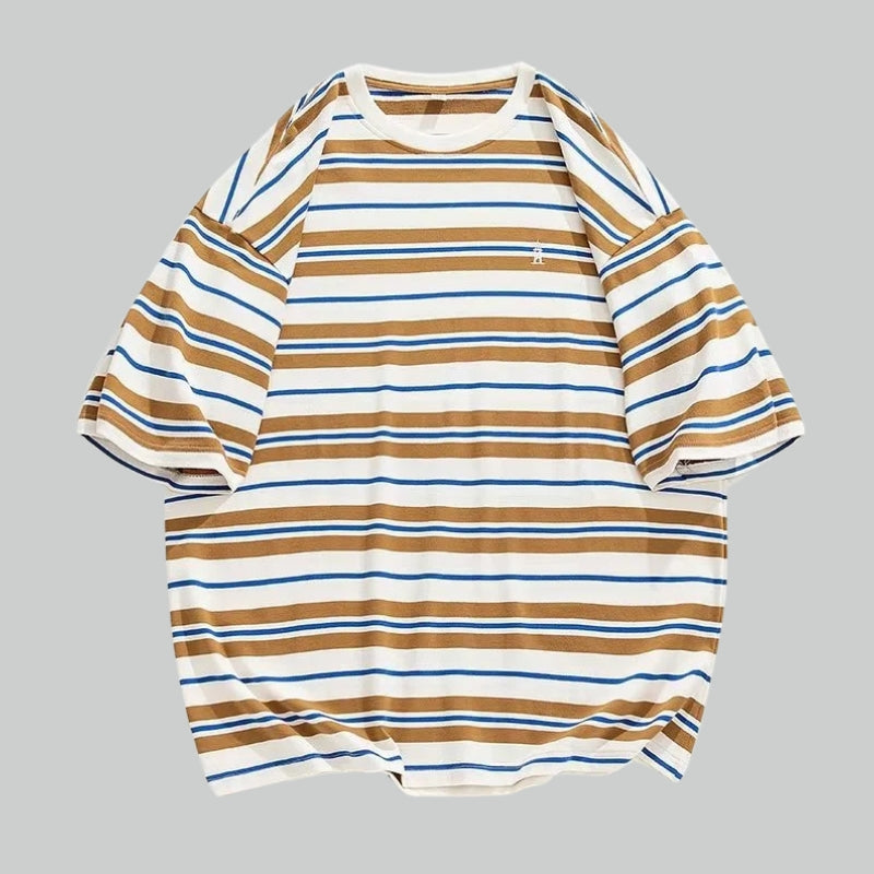 Y2K Oversized Striped Tee
