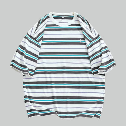 Y2K Oversized Striped Tee