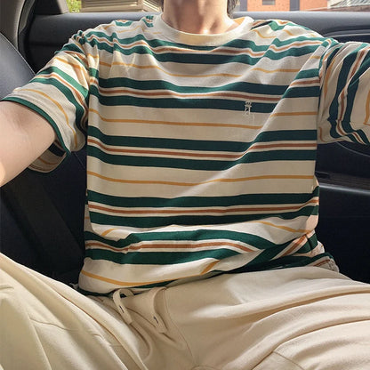 Y2K Oversized Striped Tee