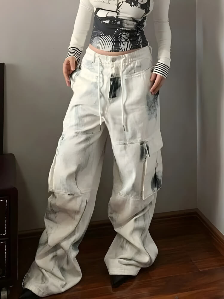 Y2K Painted Cargo Pants
