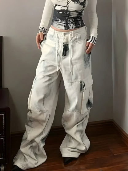 Y2K Painted Cargo Pants